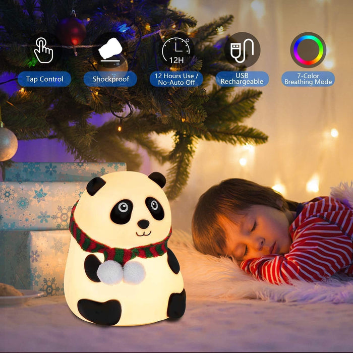 Panda Touch Silicone Lamp with 7 Lights