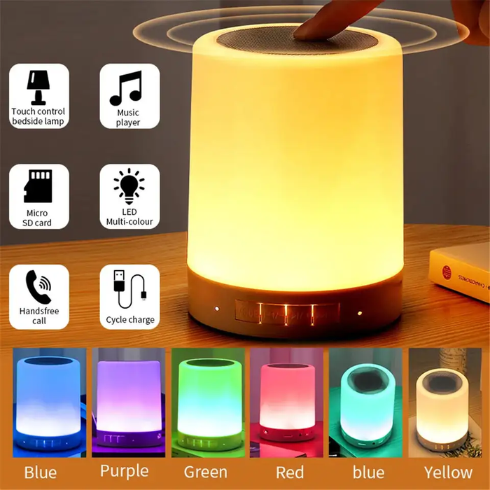 LED Touch Lamp Portable Bluetooth Speaker