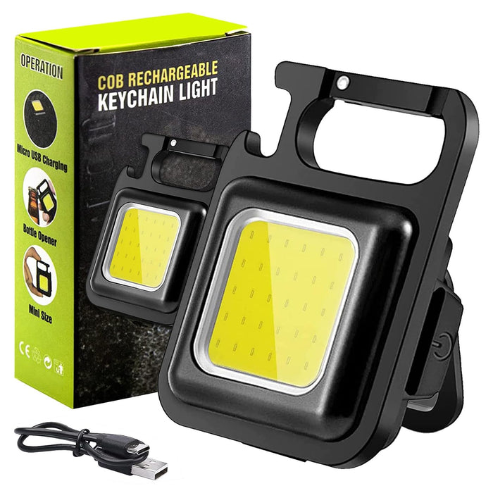 Mini Keychain Rechargeable COB LED Light